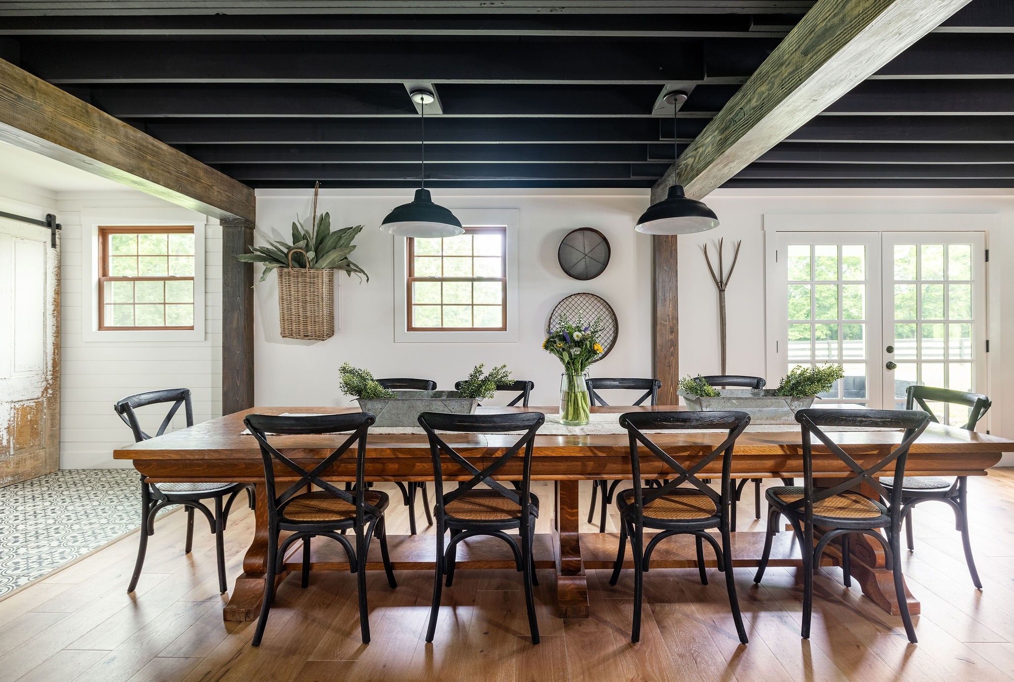 3309 Blazer Road Franklin, TN 37064 - Photo 12 of 32 a view of a dining room and livingroom with furniture window and wooden floor