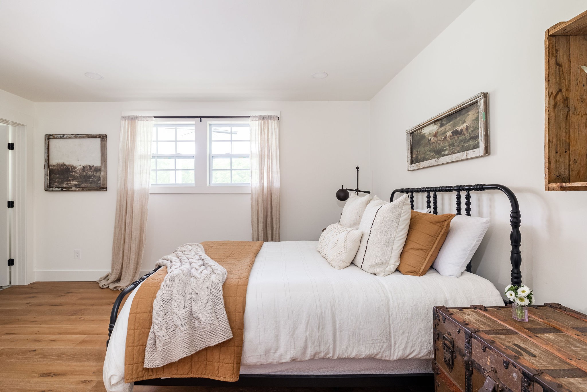 3309 Blazer Road Franklin, TN 37064 - Photo 19 of 32 a bedroom with a bed and wooden floor