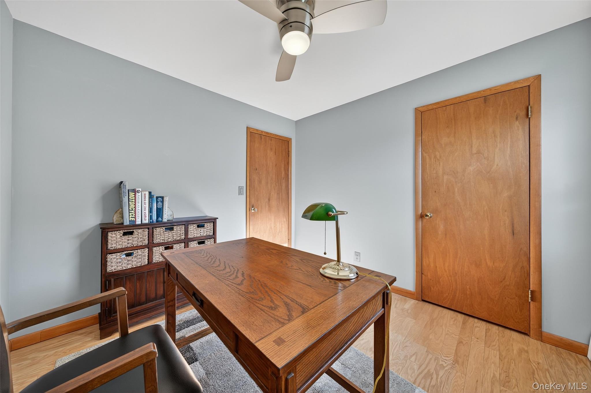 18 Rondack Road Middletown, NY 10941 - Photo 20 of 33 Office space featuring light wood-style flooring and ceiling fan