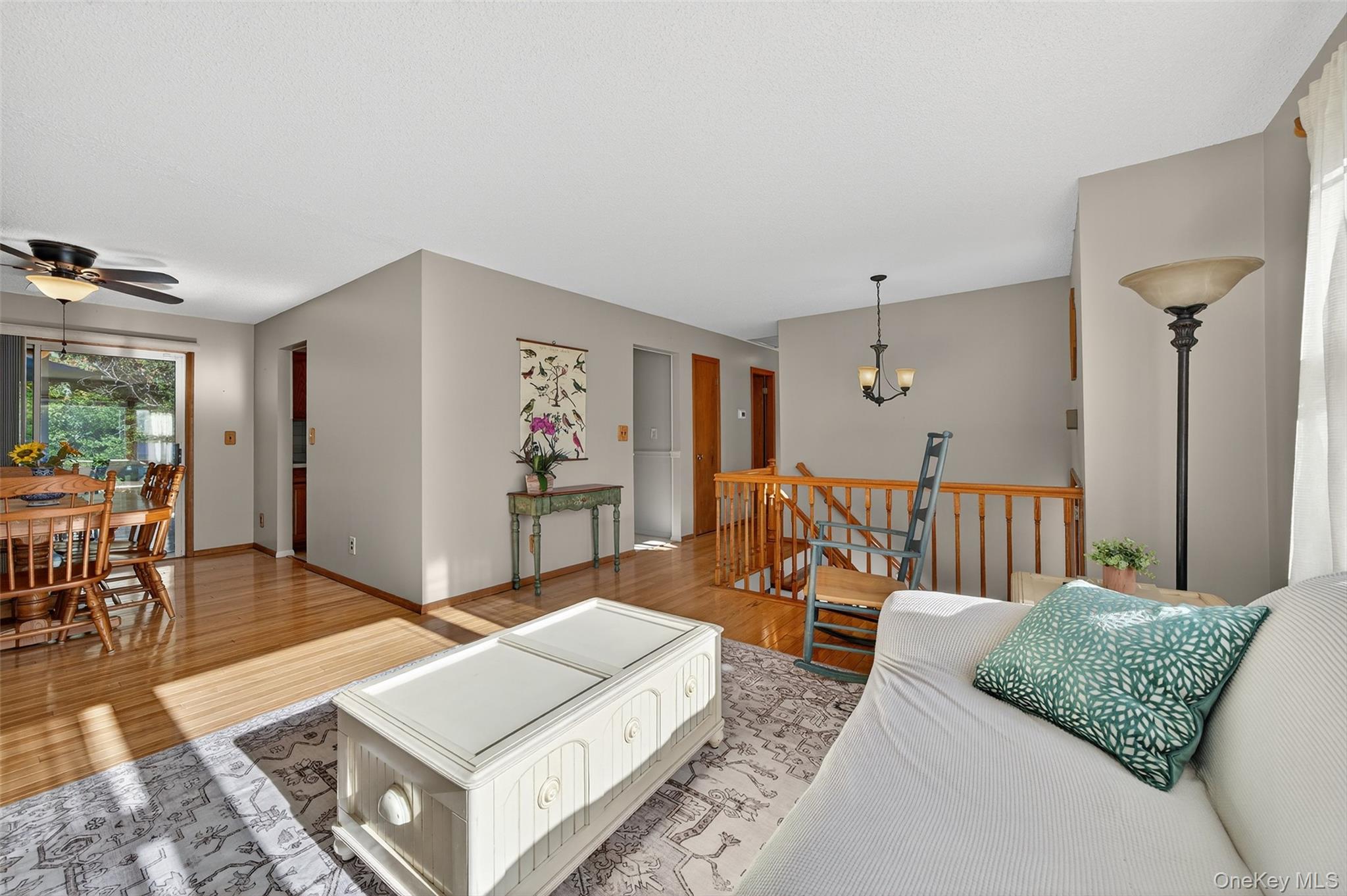 18 Rondack Road Middletown, NY 10941 - Photo 8 of 33 Living room with light wood-style floors and a chandelier