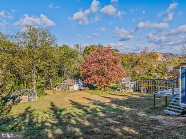 a view of an outdoor space with a lake view