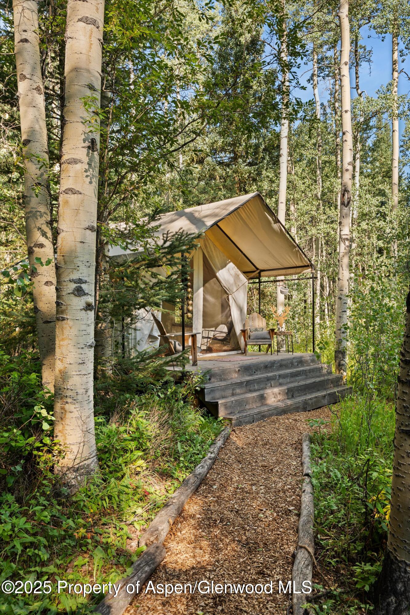 9555 Castle Creek Road Aspen, CO 81612 - Photo 34 of 42 a view of a house with a yard