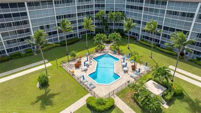 a view of a lake with a house