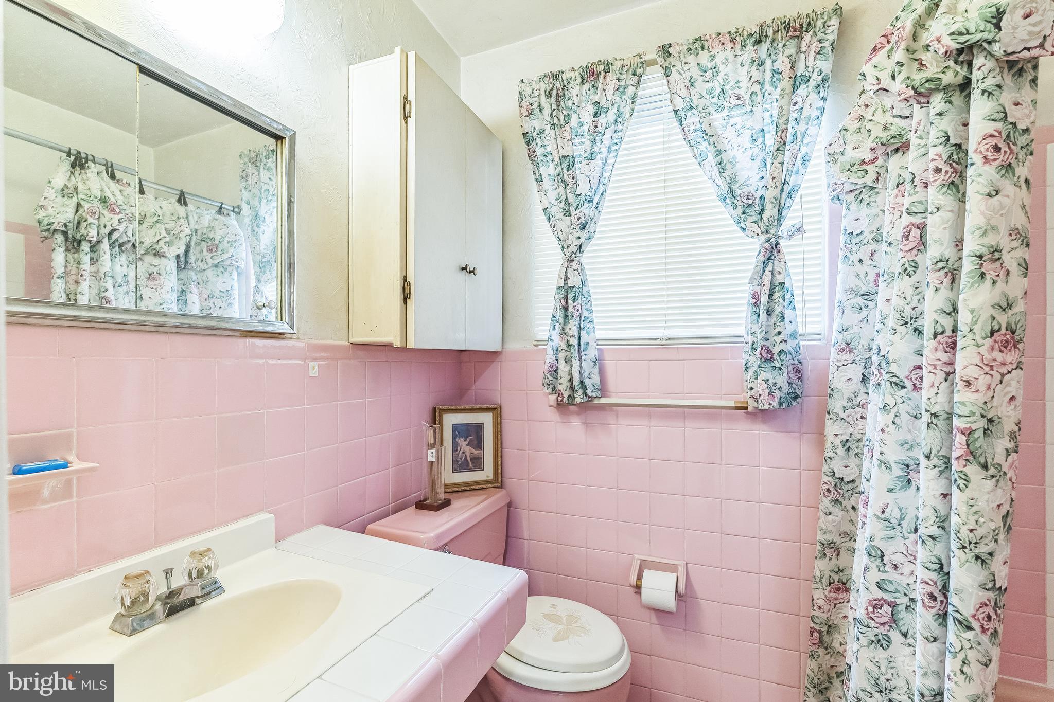 133 Lewis Road Havertown, PA 19083 - Photo 30 of 33 a bathroom with a sink a toilet and a mirror