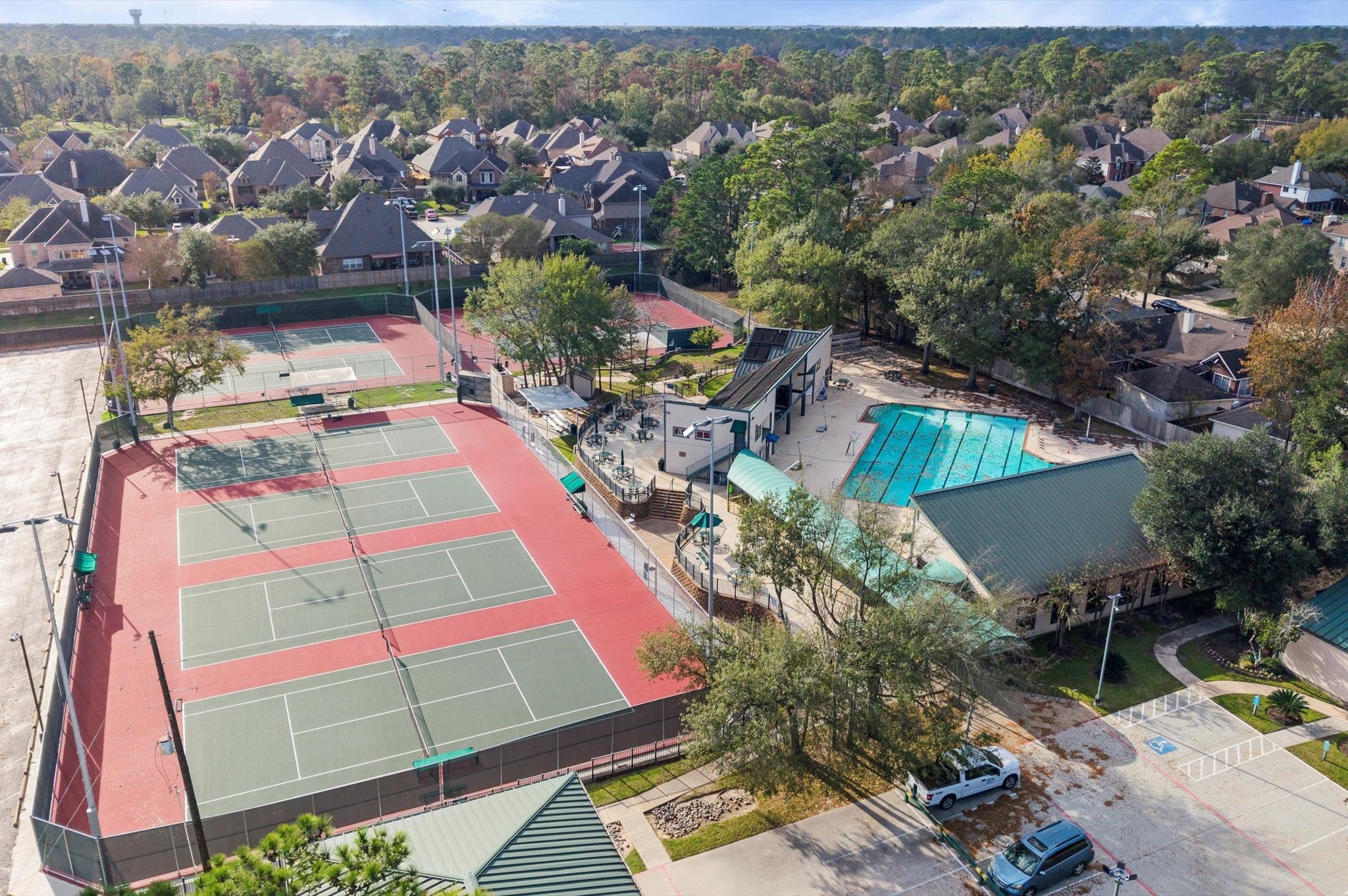 19415 Craigchester Lane Spring, TX 77388 - Photo 29 of 31 an aerial view of a house with a yard