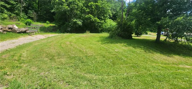 a view of a backyard with a garden