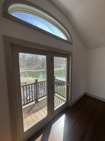 a view of an front door