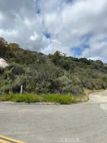 a view of a pathway both side of grassy field