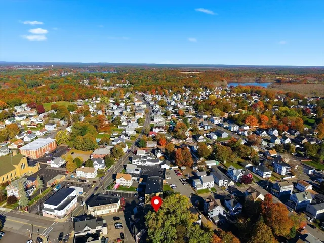 an aerial view of multiple house