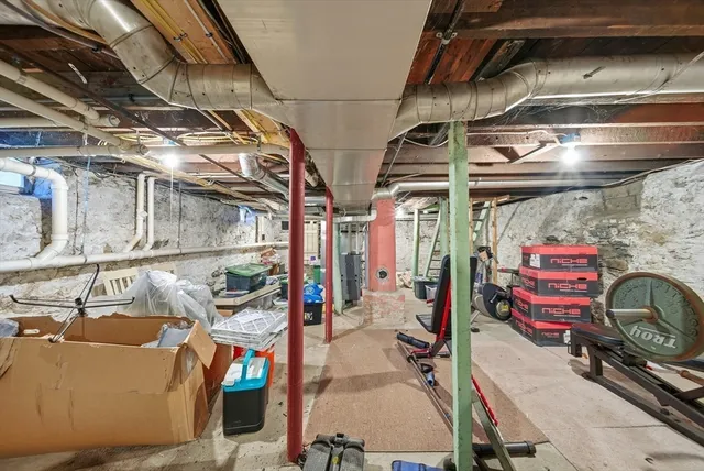 a view of storage and utility room