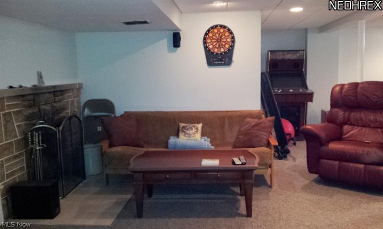 399 South Miller Road Akron, OH 44333 - Photo 16 of 20 Lounging area near the second woodburn fireplace.