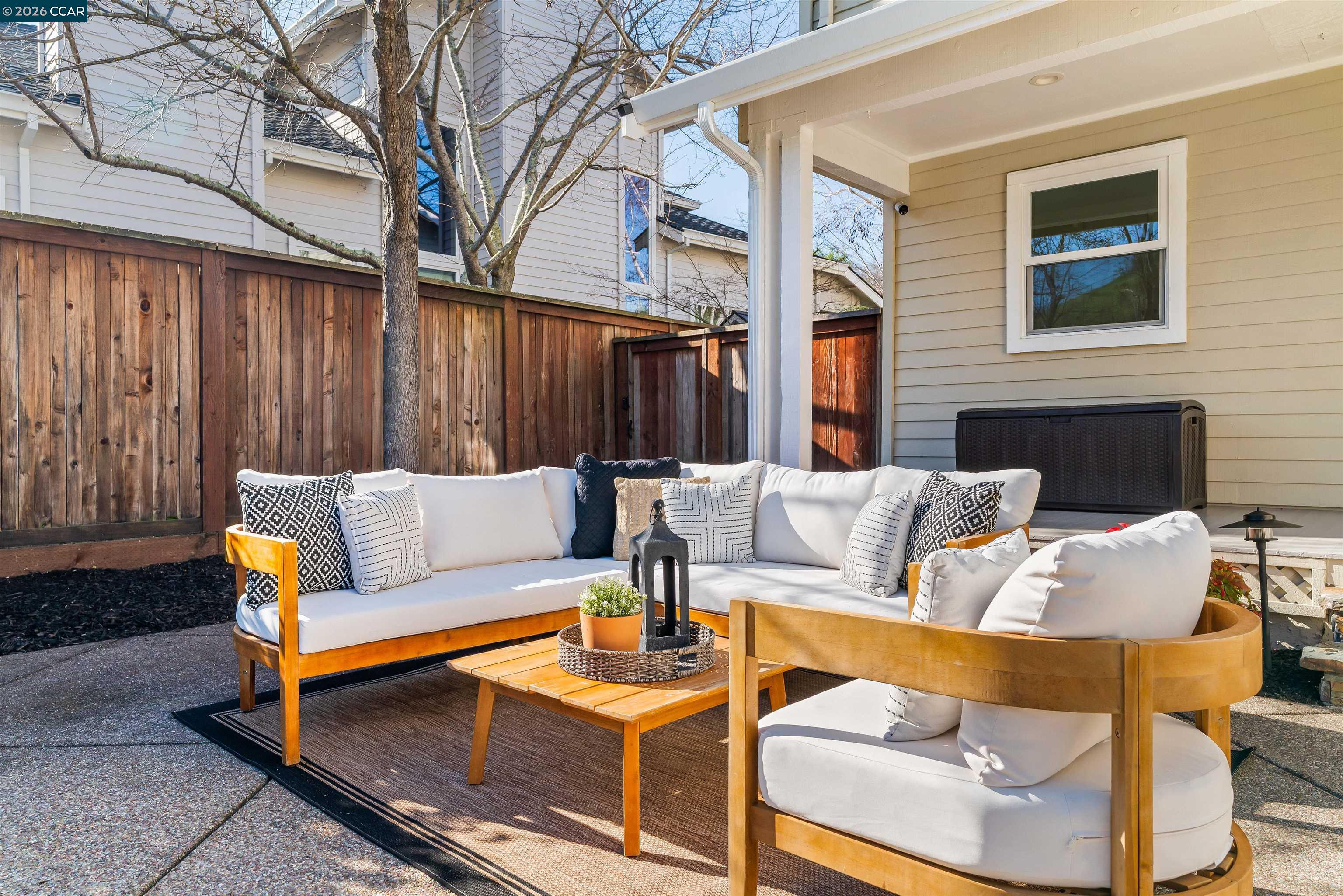 138 Sunhaven Road Danville, CA 94506 - Photo 44 of 60 a outdoor space with patio couches and a fireplace