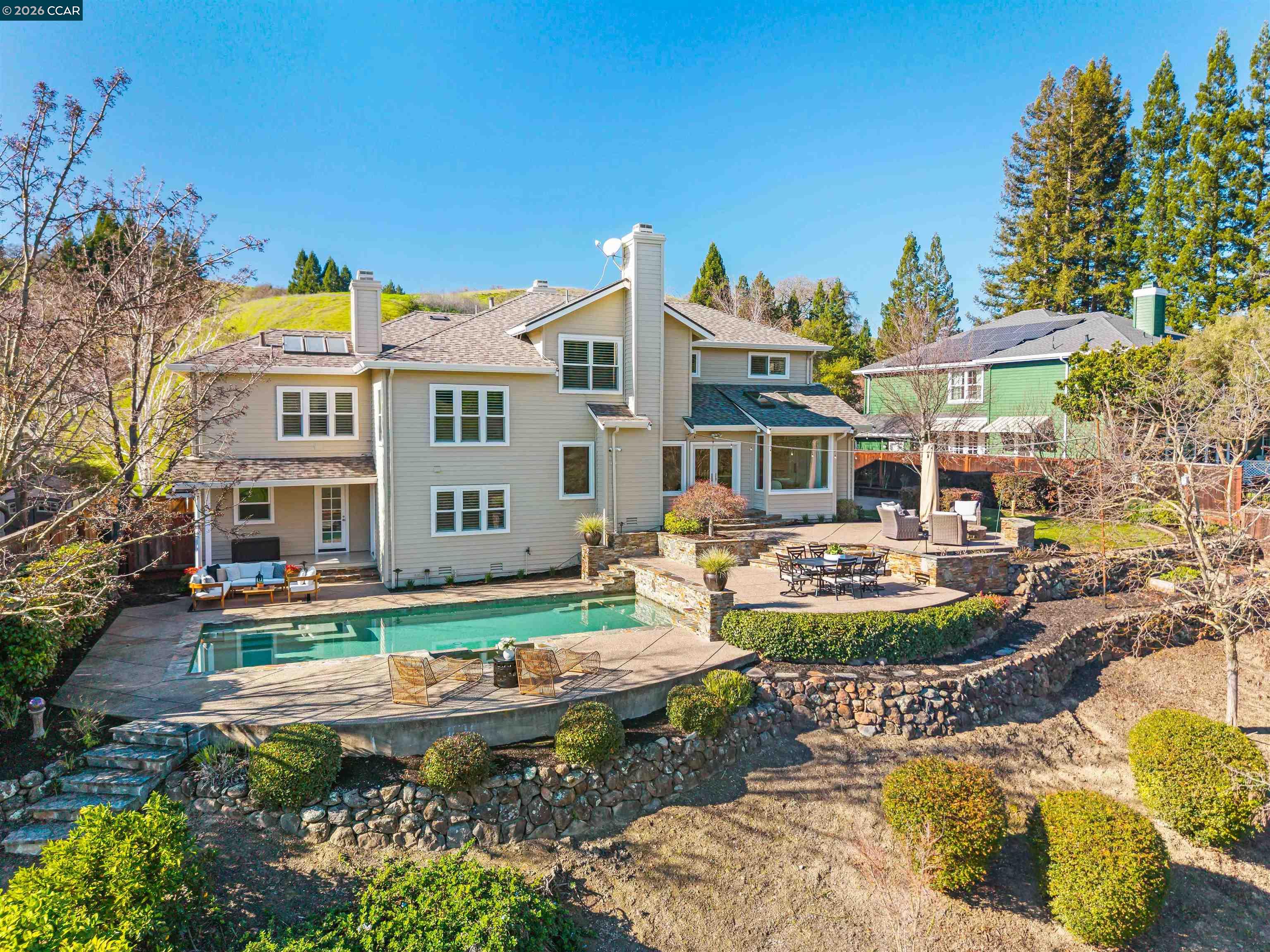 138 Sunhaven Road Danville, CA 94506 - Photo 54 of 60 a front view of a house with swimming pool