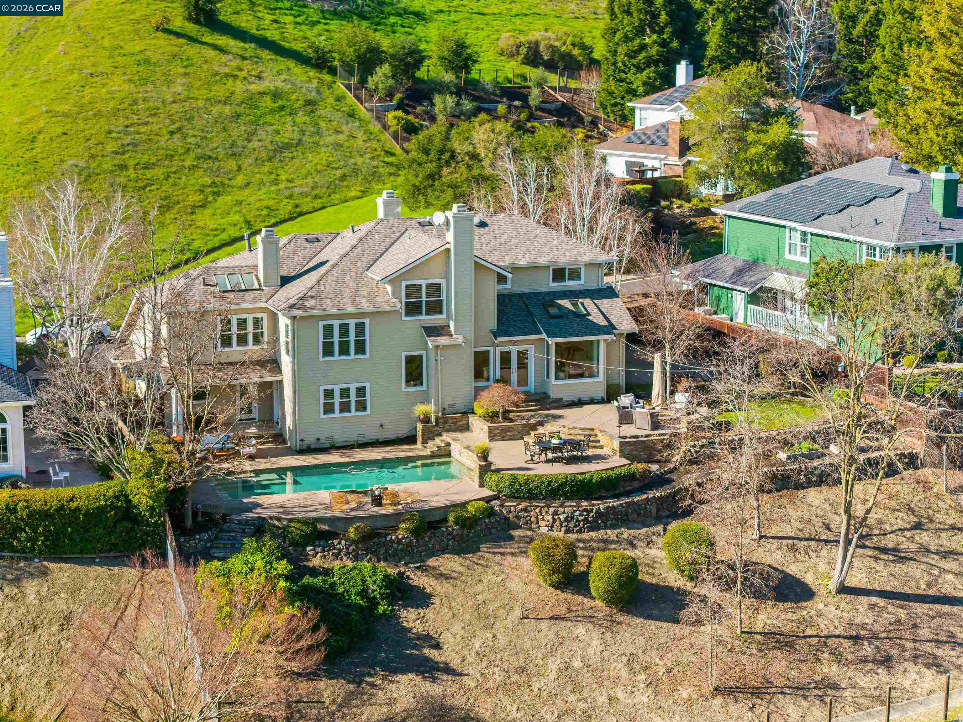 138 Sunhaven Road Danville, CA 94506 - Photo 56 of 60 a front view of a house with swimming pool