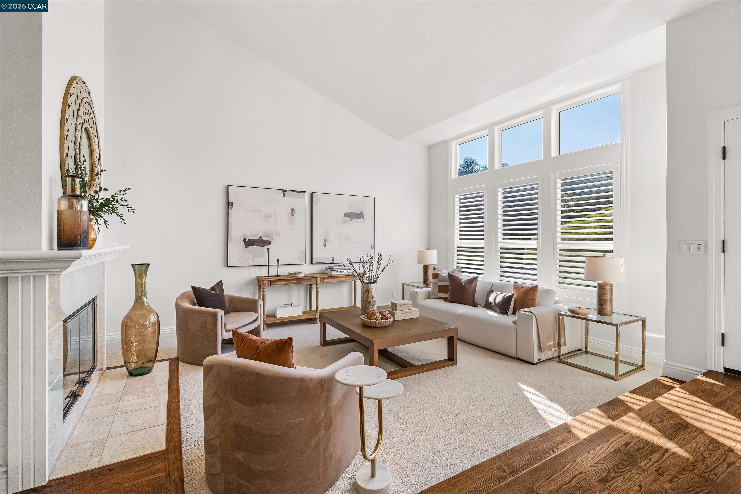 138 Sunhaven Road Danville, CA 94506 - Photo 6 of 60 a living room with furniture and a fireplace