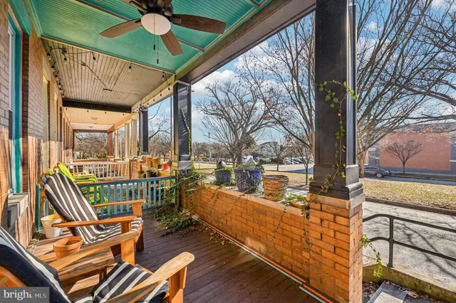 a view of outdoor space with seating