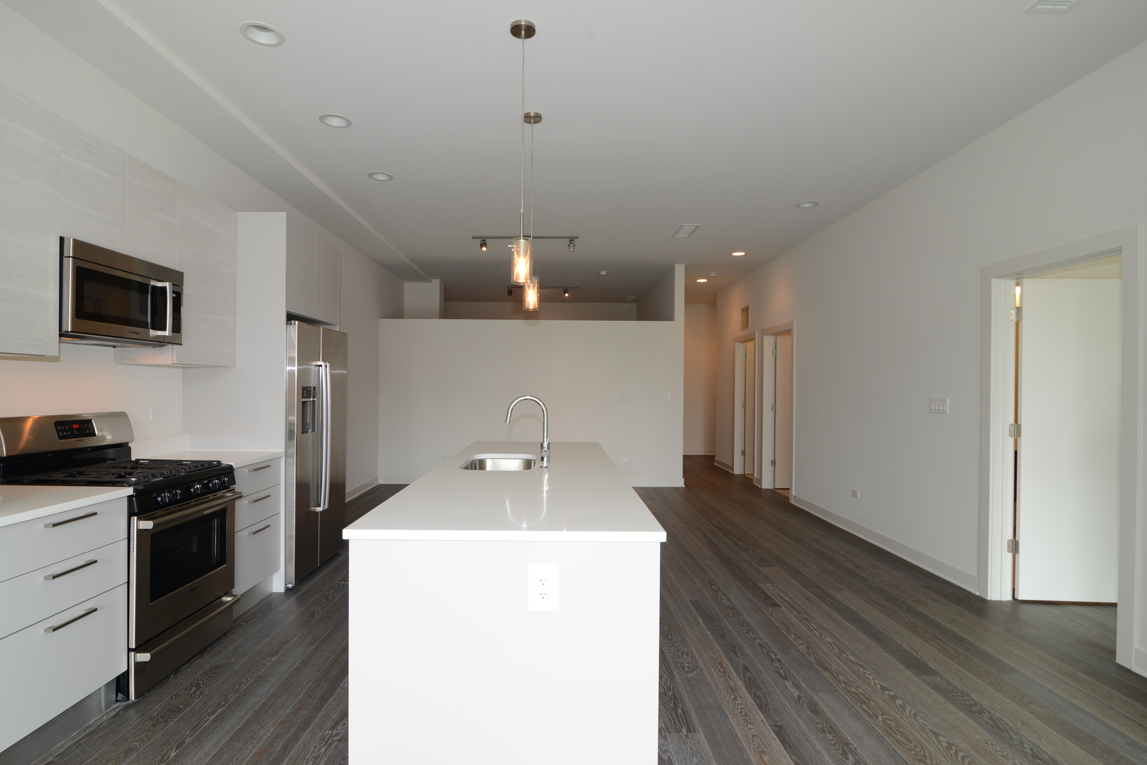 858 North Franklin Street, Unit 503 Chicago, IL 60610 - Photo 4 of 9 a kitchen with a sink and a stove top oven