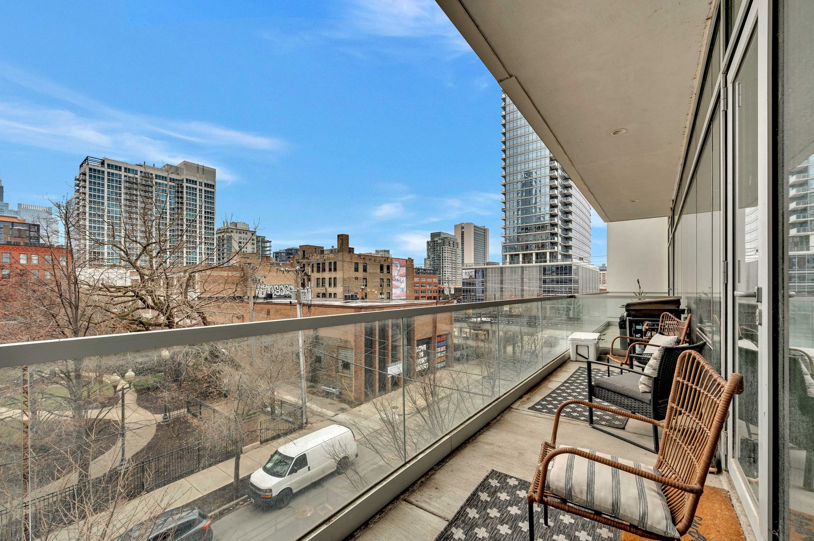 858 North Franklin Street, Unit 503 Chicago, IL 60610 - Photo 7 of 9 a view of balcony with couch