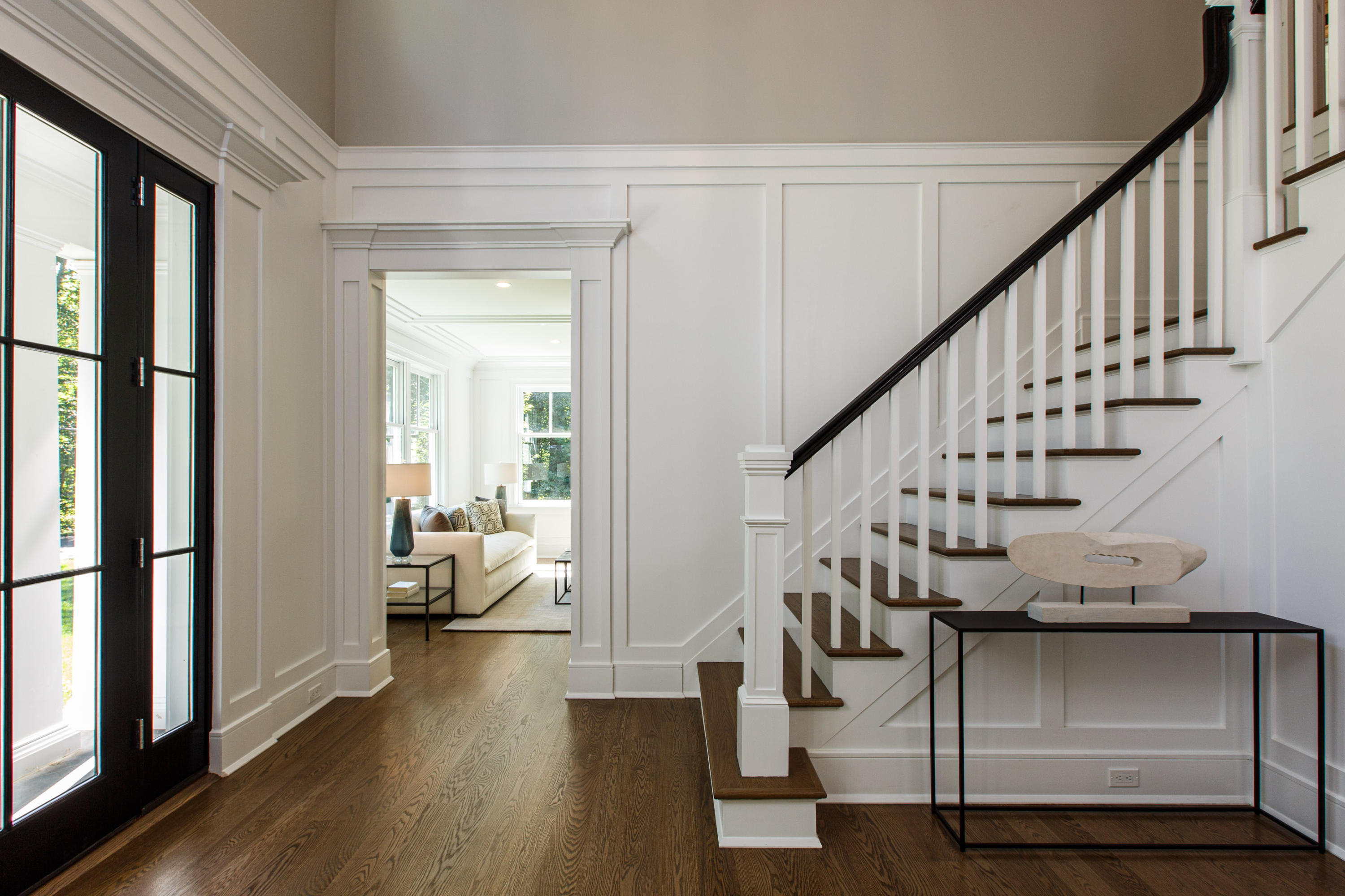 72 Deepwood Road Darien, CT 06820 - Photo 17 of 39 a view of entryway and hall with wooden floor