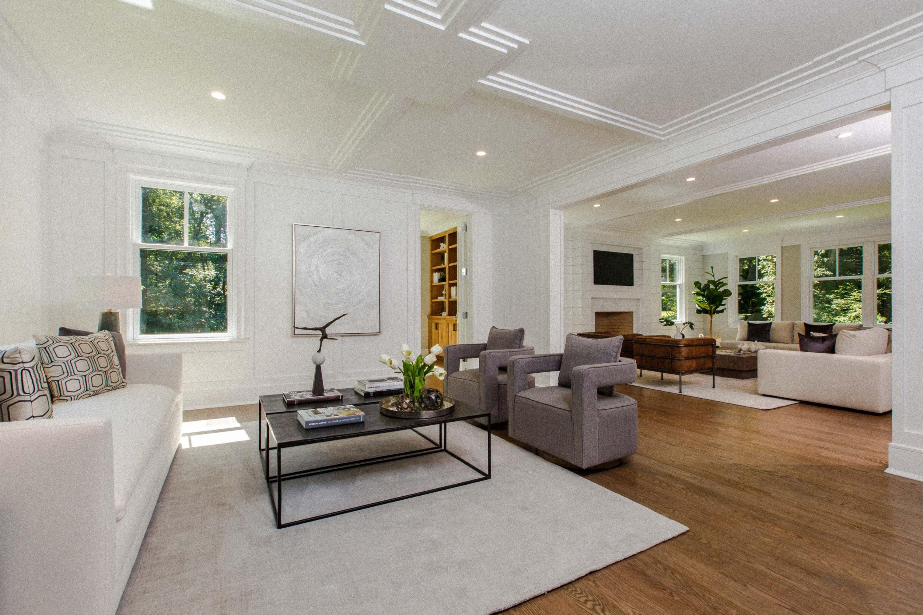 72 Deepwood Road Darien, CT 06820 - Photo 19 of 39 a living room with furniture and a large window