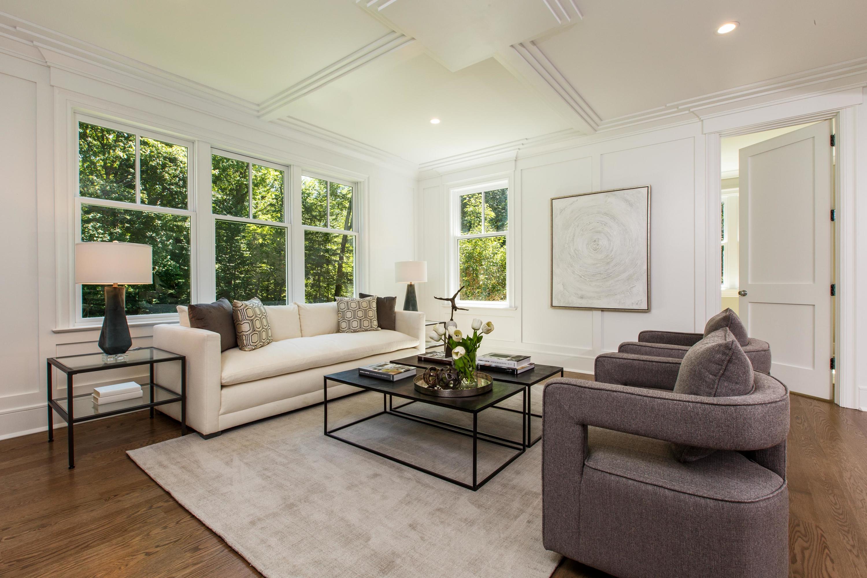 72 Deepwood Road Darien, CT 06820 - Photo 20 of 39 a living room with furniture and a large window