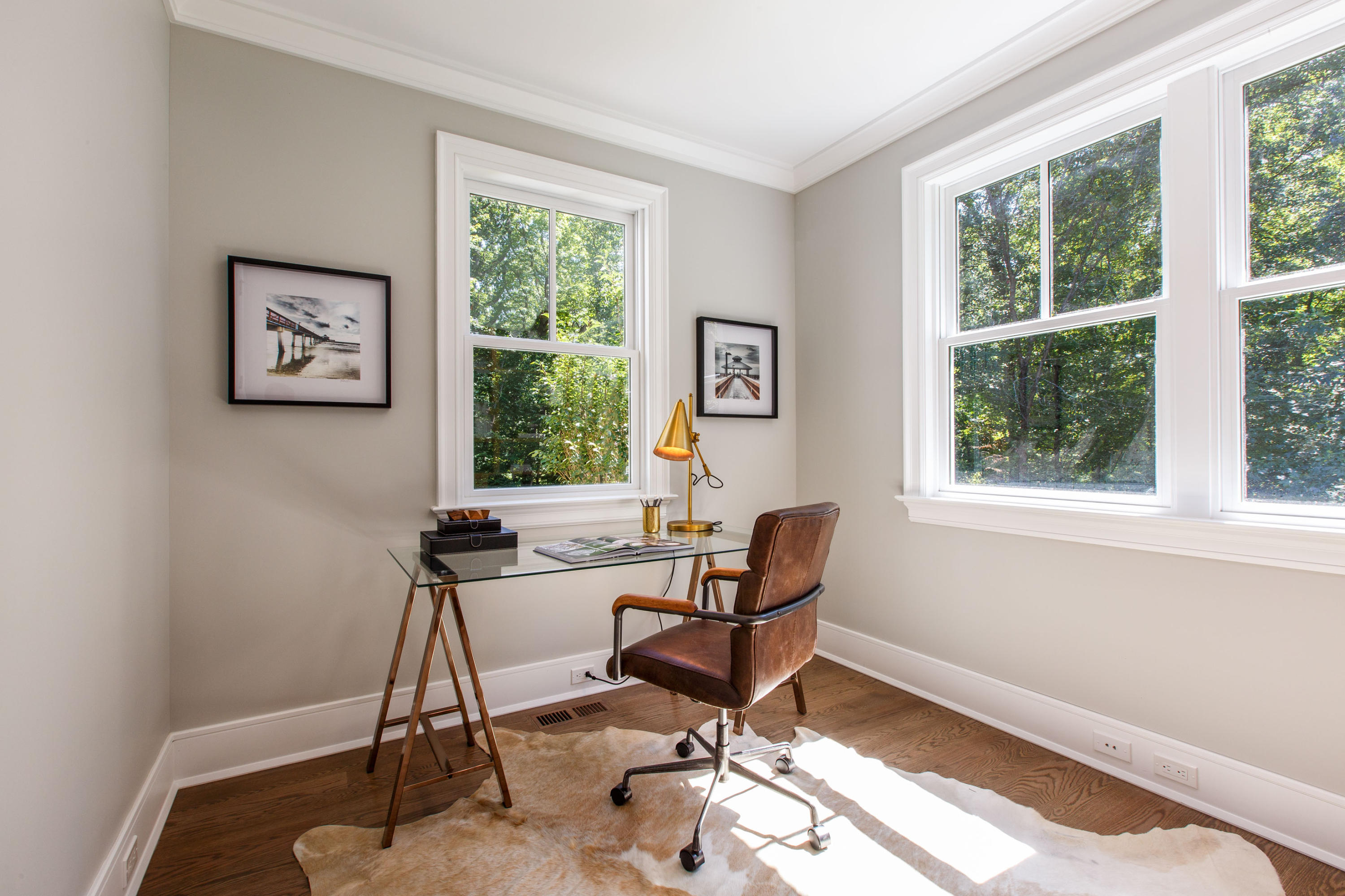 72 Deepwood Road Darien, CT 06820 - Photo 21 of 39 a view of a workspace with furniture and a window