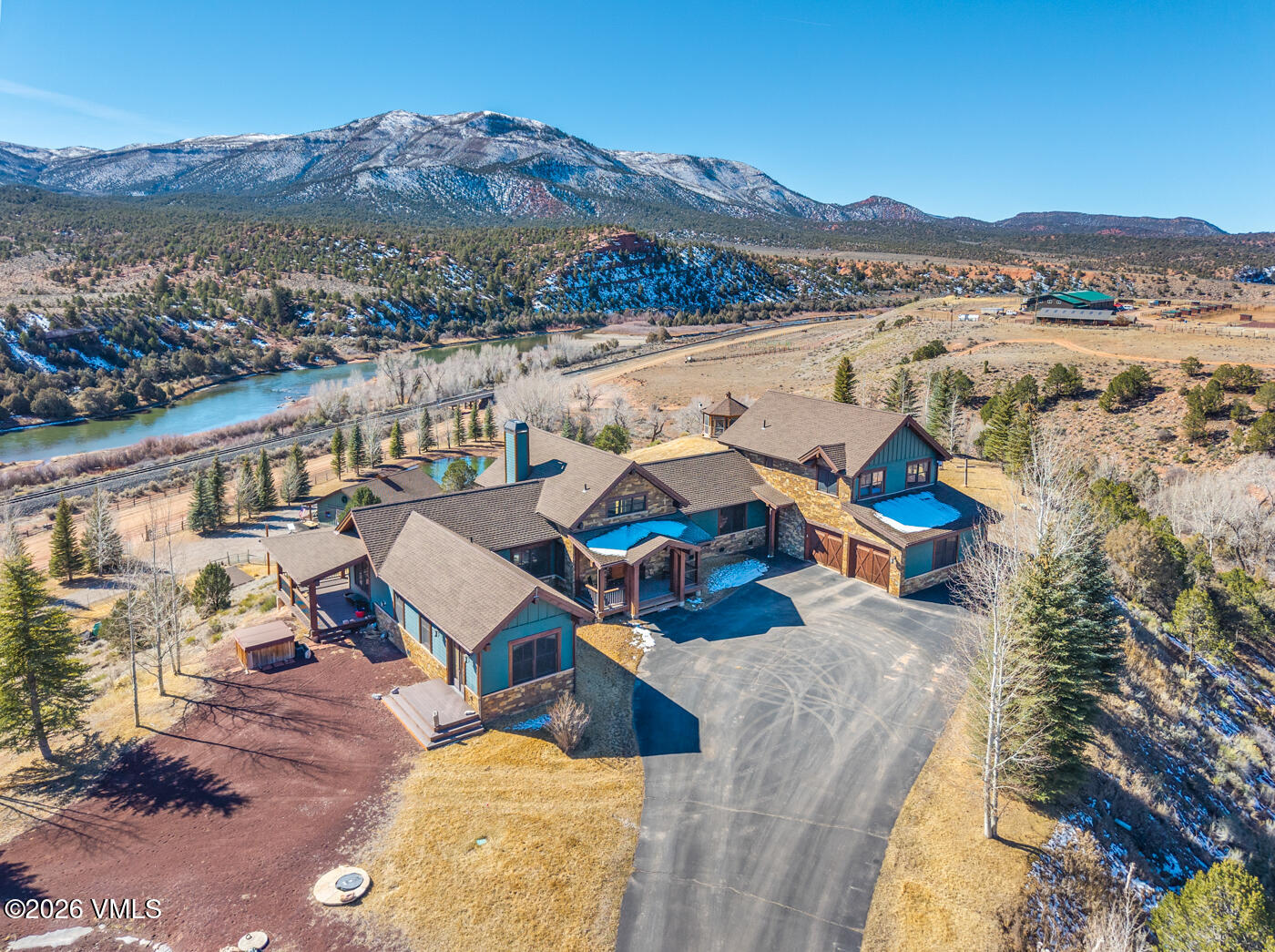 34900 Colorado River Road McCoy, CO 80463 - Photo 7 of 46 an aerial view of residential houses and outdoor space