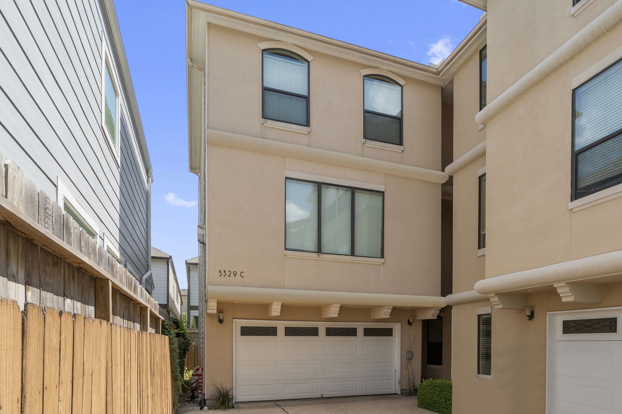 a view of a house with a door