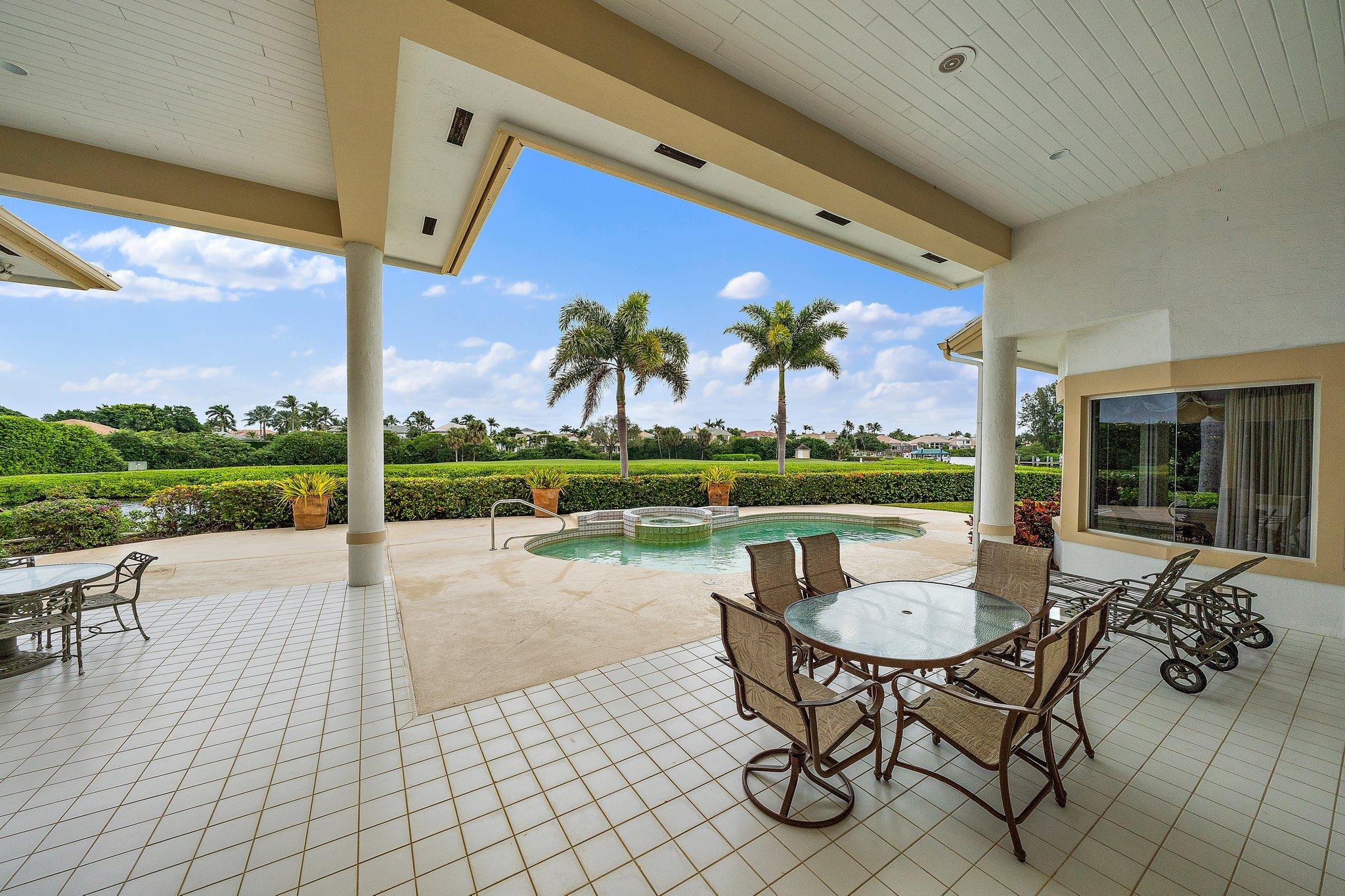 3388 Barrow Island Road Jupiter, FL 33477 - Photo 16 of 59 Spacious covered loggia and pool deck