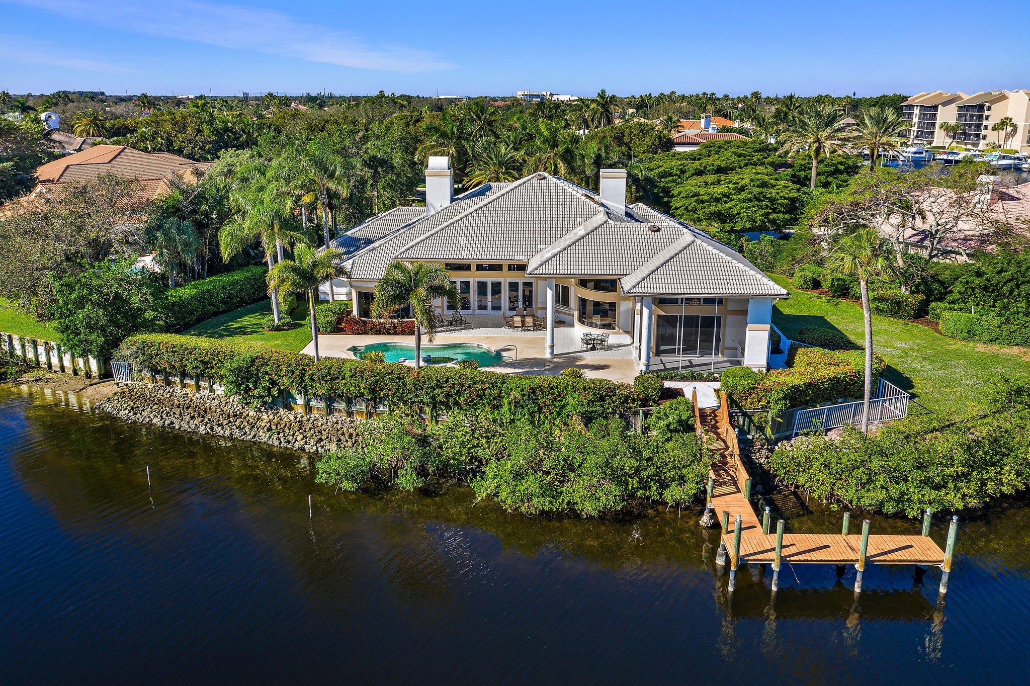 3388 Barrow Island Road Jupiter, FL 33477 - Photo 4 of 59 Exterior with private dock on .61 acres