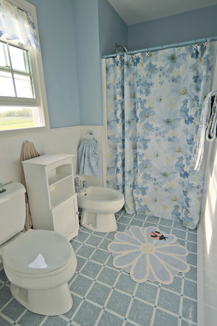 4115 Wilson Road Woodstock, IL 60098 - Photo 17 of 44 a bathroom with a toilet and a shower