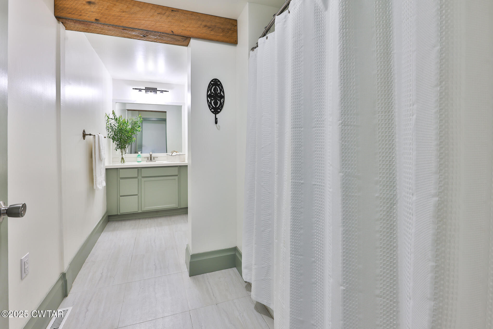 1461 Bynum Road Dresden, TN 38225 - Photo 37 of 60 a en suite bathroom with a shower curtain and a sink