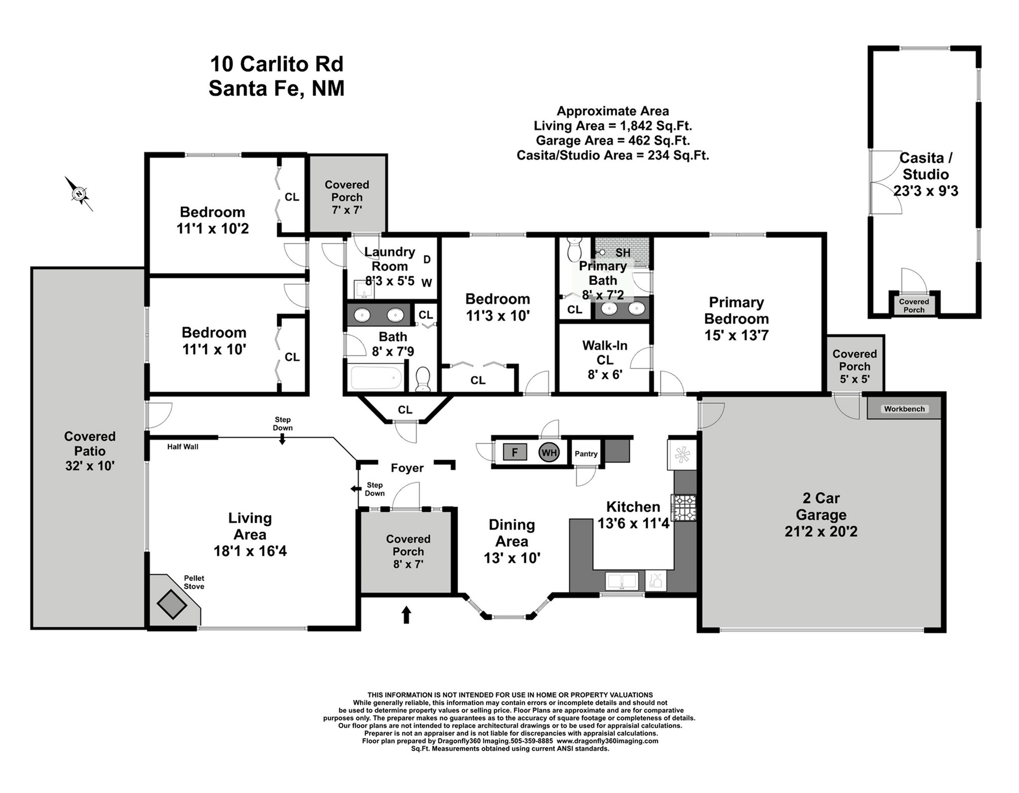 10 Carlito Road Santa Fe, NM 87508 - Photo 32 of 32 Floor plan