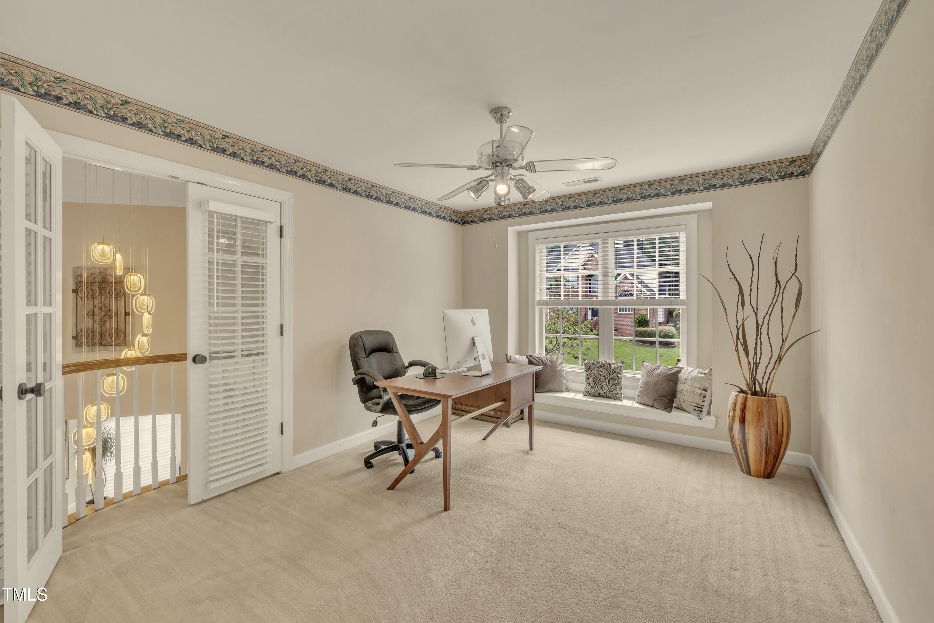 12412 Mayhurst Place Raleigh, NC 27614 - Photo 22 of 38 Sun-drenched office can be utilized as bedroom.