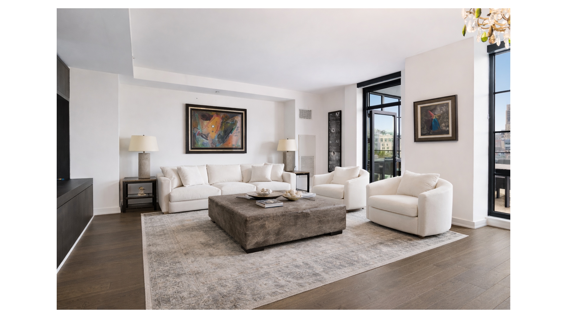 261 West 25th Street, Unit 11A Manhattan, NY 10001 - Photo 2 of 16 a living room with furniture and a couch