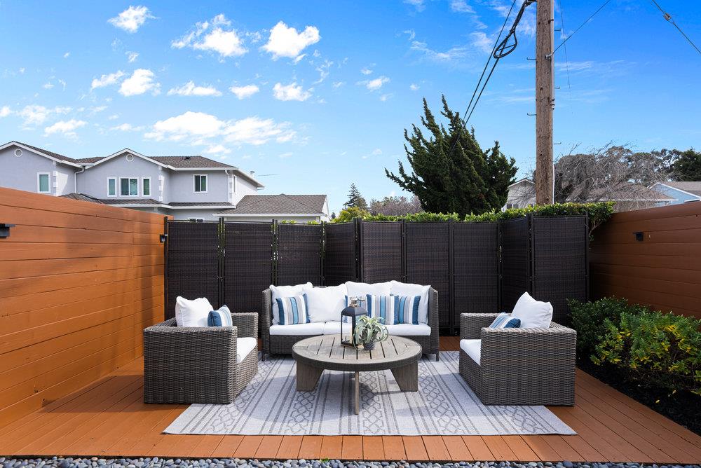 602 26th Avenue San Mateo, CA 94403 - Photo 26 of 41 a view of a patio with couches and a potted plant on a table