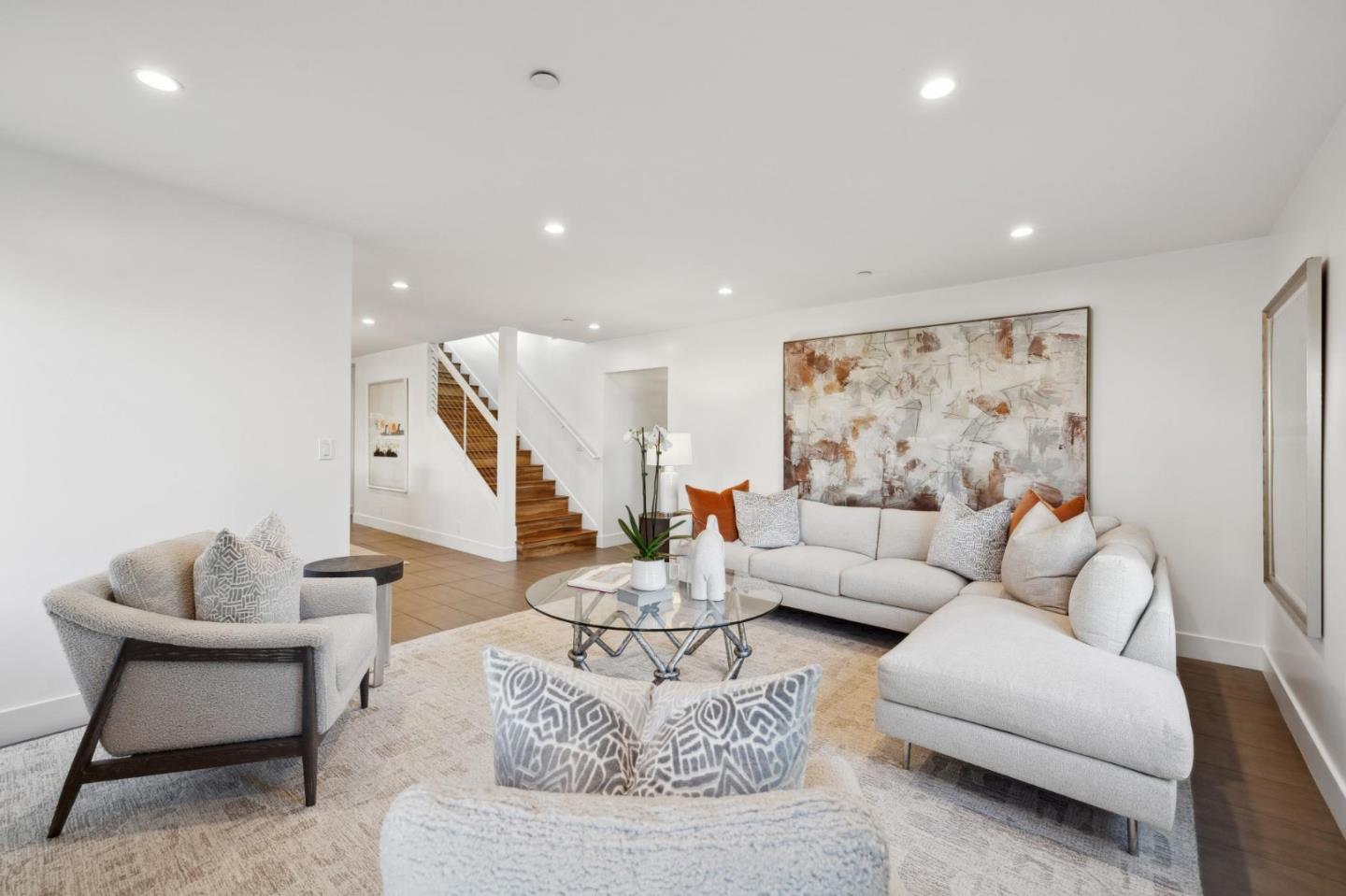 602 26th Avenue San Mateo, CA 94403 - Photo 8 of 41 a living room with furniture and a painting