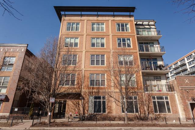 a front view of a multi story building