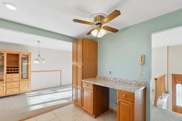 a view of kitchen and utility room