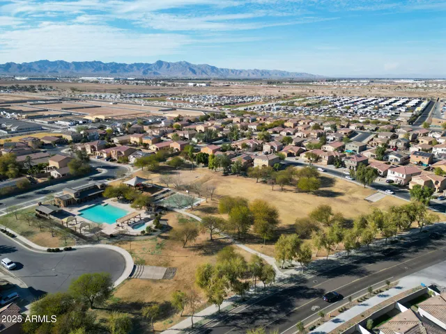an aerial view of a city