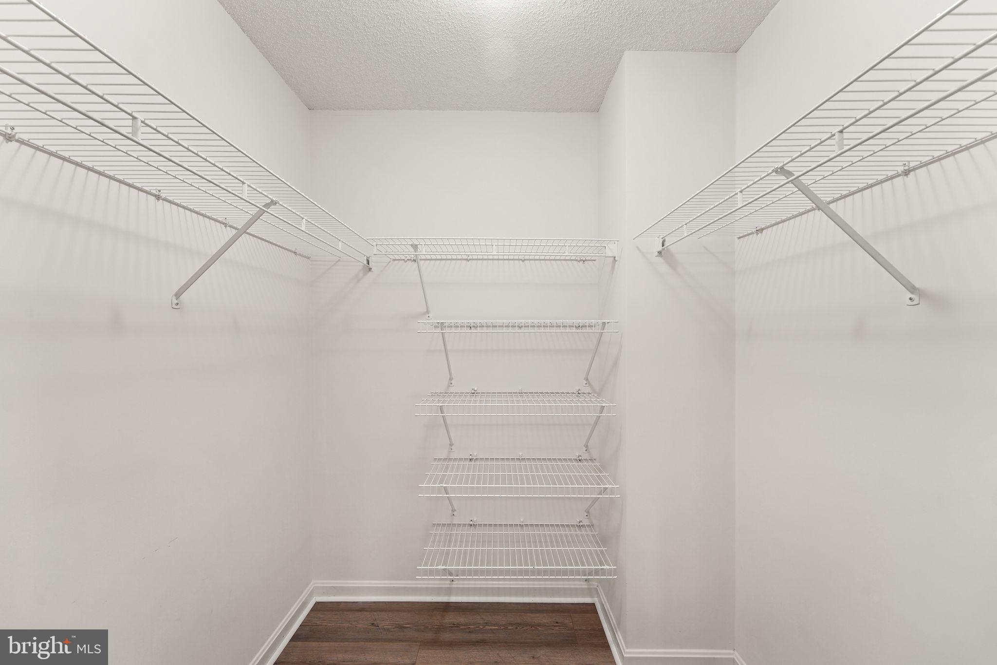 19385 Cypress Ridge Terrace, Unit 522 Leesburg, VA 20176 - Photo 26 of 33 a view of walk in closet with empty racks