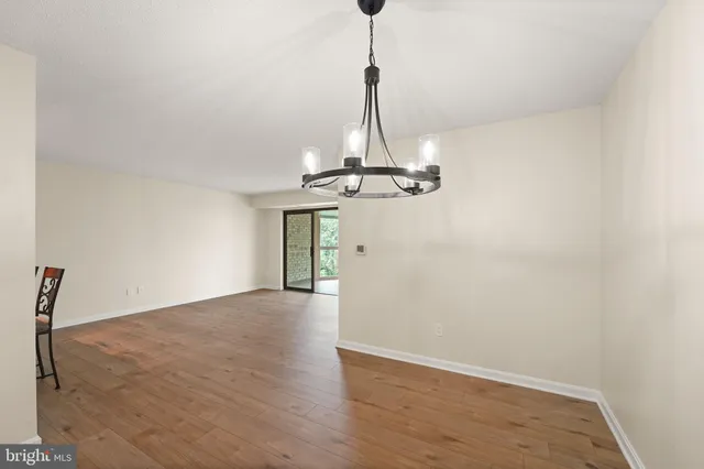 a view of a chandelier in a room