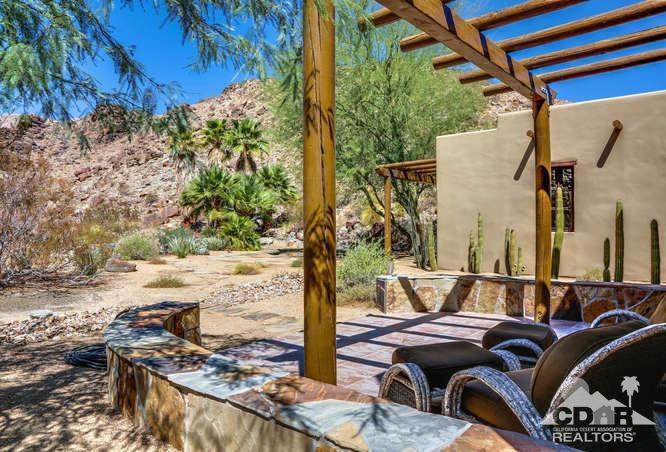 72275 Upper Way West Palm Desert, CA 92260 - Photo 75 of 90 a view of balcony with furniture and a garden