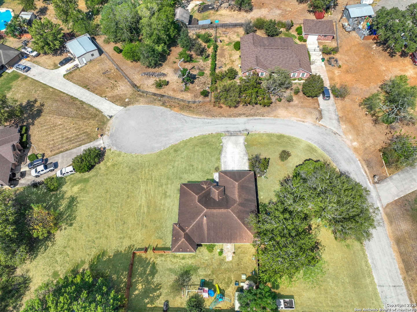 118 Santa Fe Seguin, TX 78155 - Photo 38 of 44 an aerial view of residential houses with outdoor space