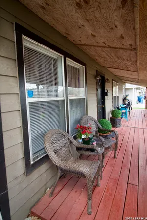 a view of a house with a patio