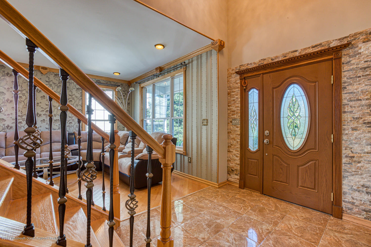 327 Wedgewood Road Morganville, NJ 07751 - Photo 2 of 33 a view of stairs with wooden floor and stairs