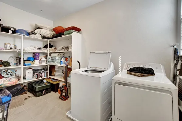 a room with storage and utility
