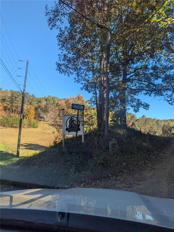 a view of a street with view of a city