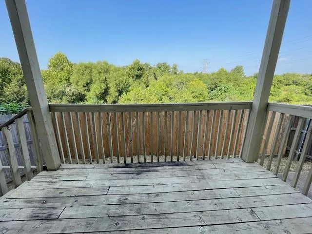 a view of wooden fence