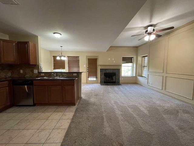 3953 Vista Mar Drive Fort Worth, TX 76040 - Photo 5 of 26 a large kitchen with granite countertop a stove top oven a sink a counter space and cabinets